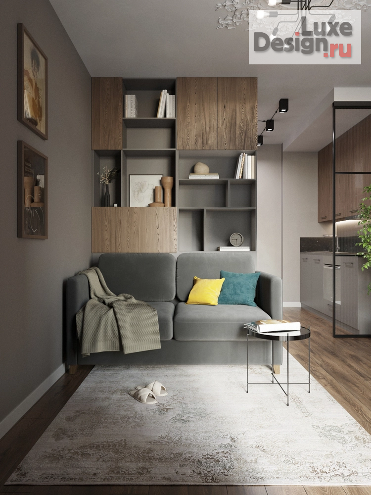 Дизайн интерьера однокомнатной квартиры "Квартира студия под сдачу" (фото 2)