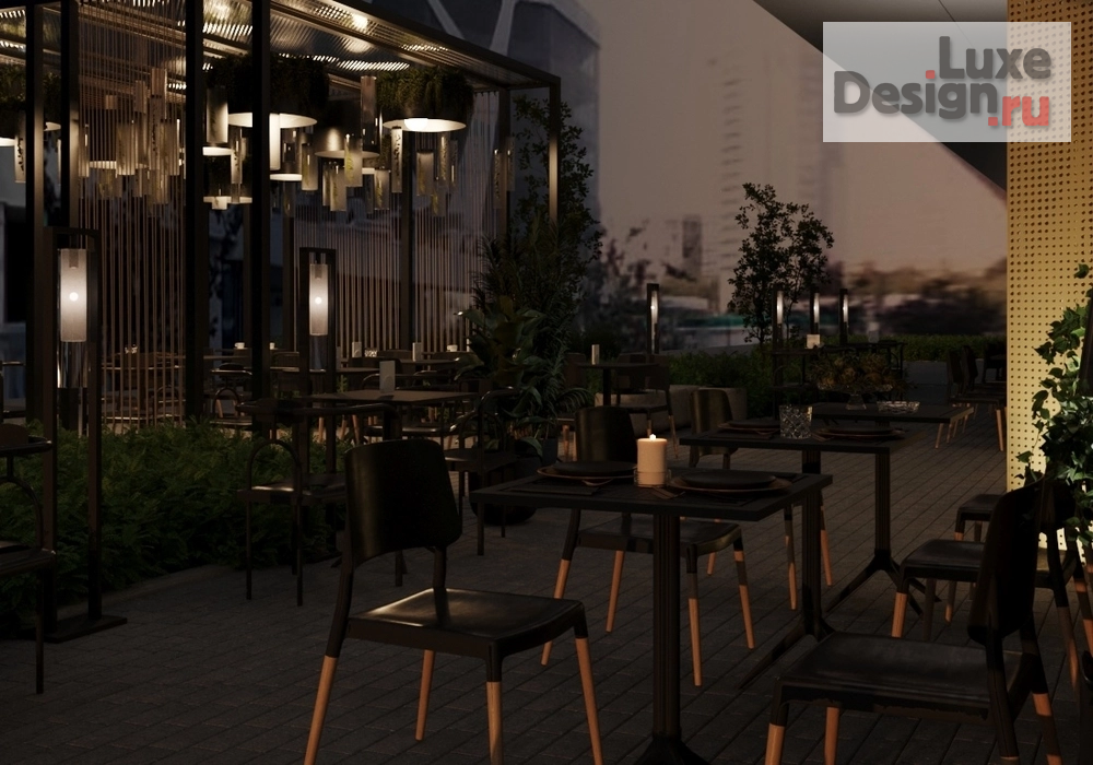 Общественная архитектура "Летняя веранда для ресторана" (фото 12)