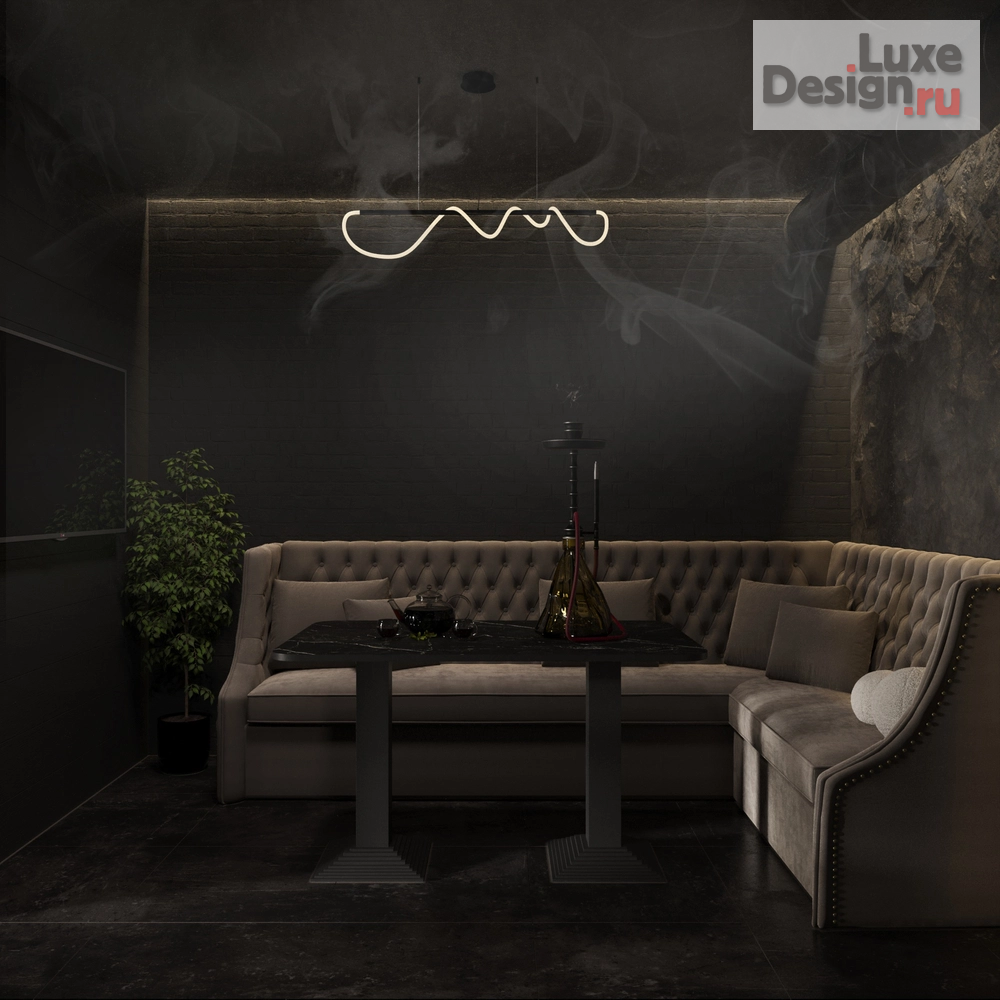 Дизайн интерьера кафе "Кальянная" (фото 3)