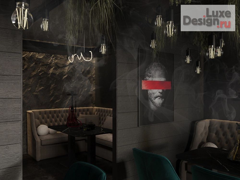 Дизайн интерьера кафе "Кальянная" (фото 1)