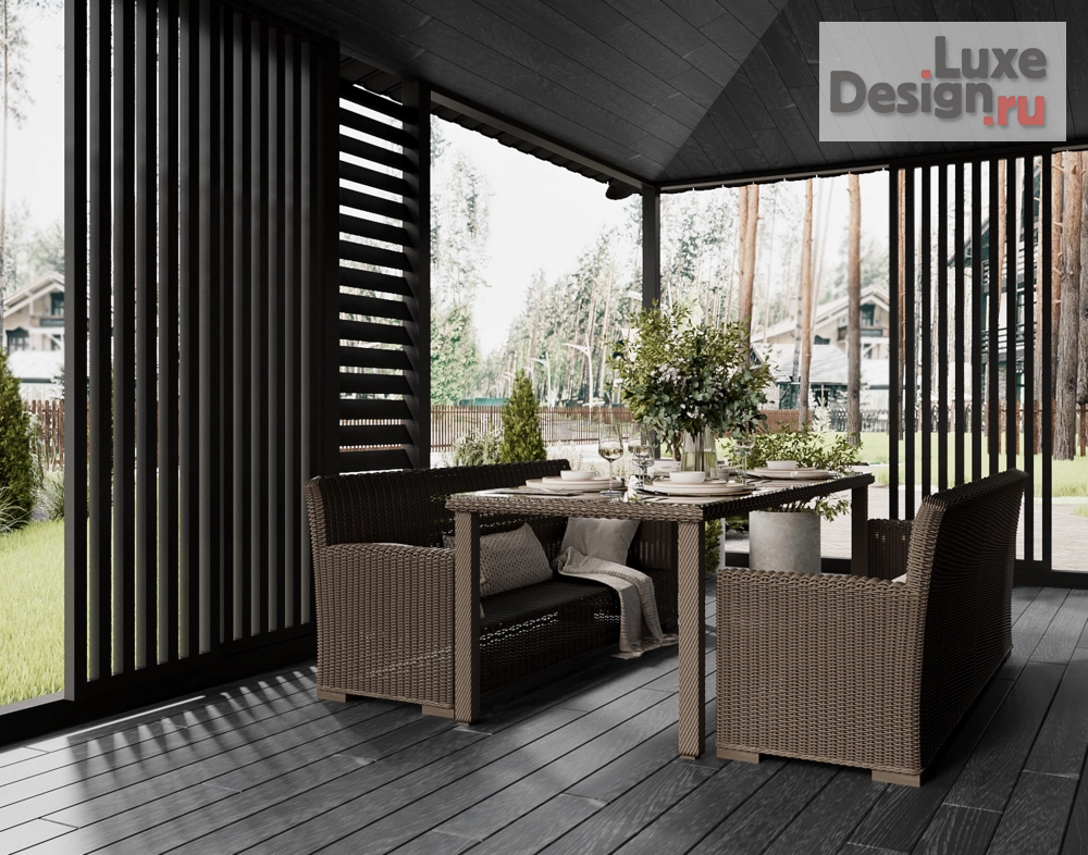 Частная архитектура "Проект экстерьера дома с террасой" (фото 6)