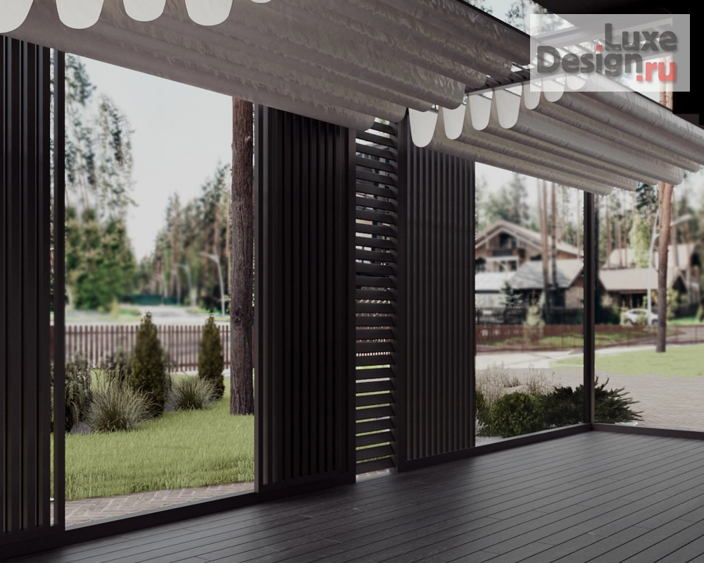 Частная архитектура "Проект экстерьера дома с террасой" (фото 9)