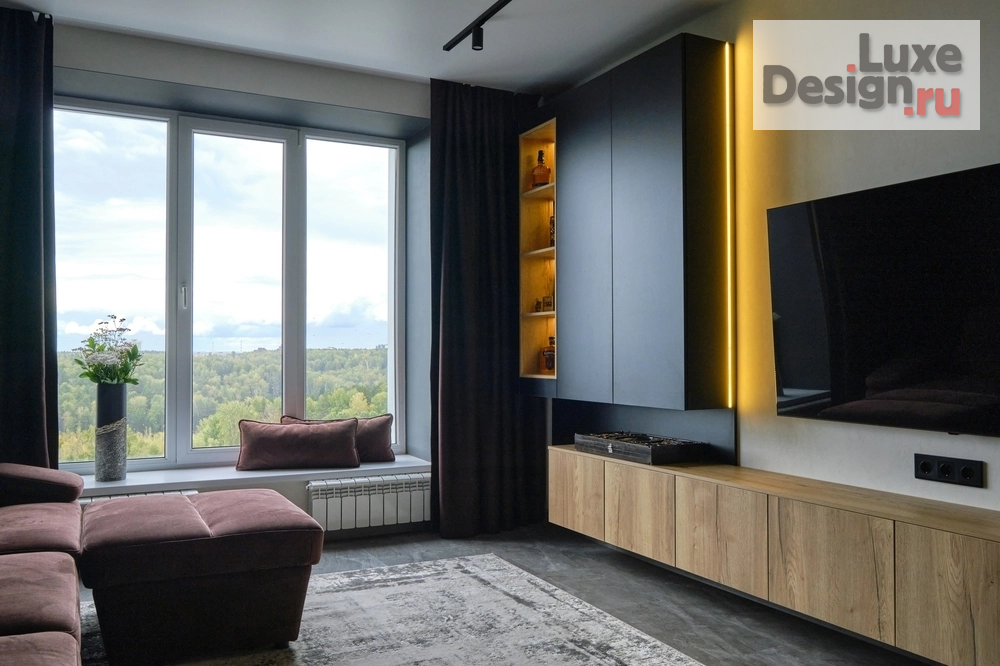 Дизайн интерьера двухкомнатной квартиры "Квартира с видом" (фото 1)