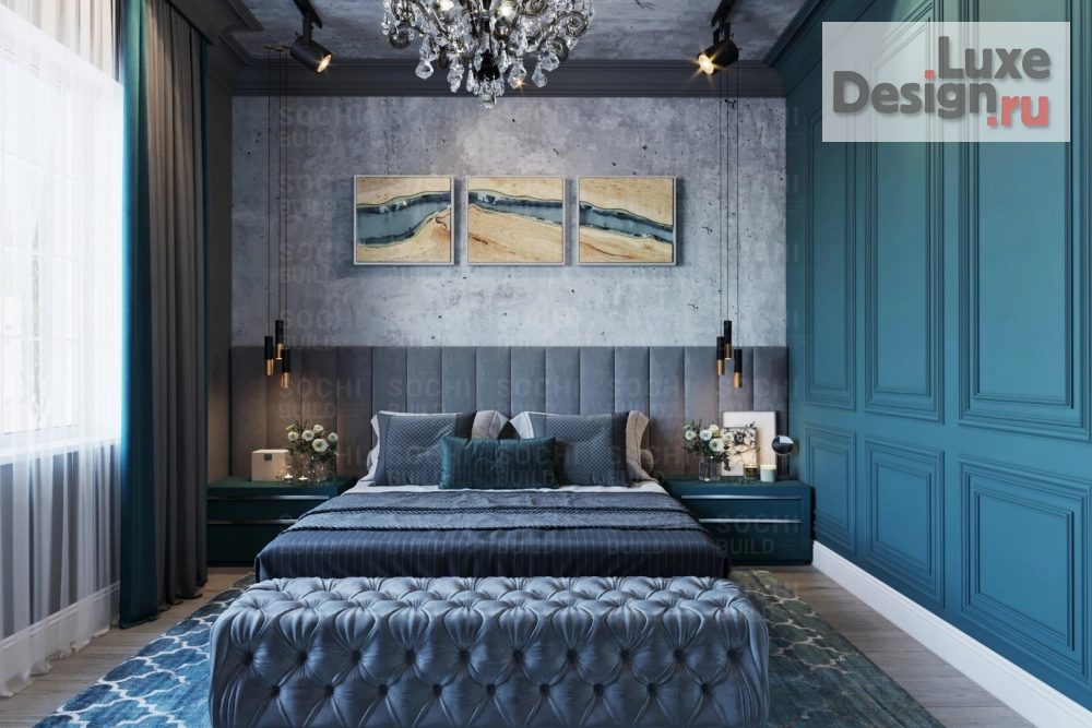 Дизайн интерьера загородного дома "Дом на улице Лилий (дизайн интерьера и экстерьер), стиль: лофт. Сочи" (фото 14)