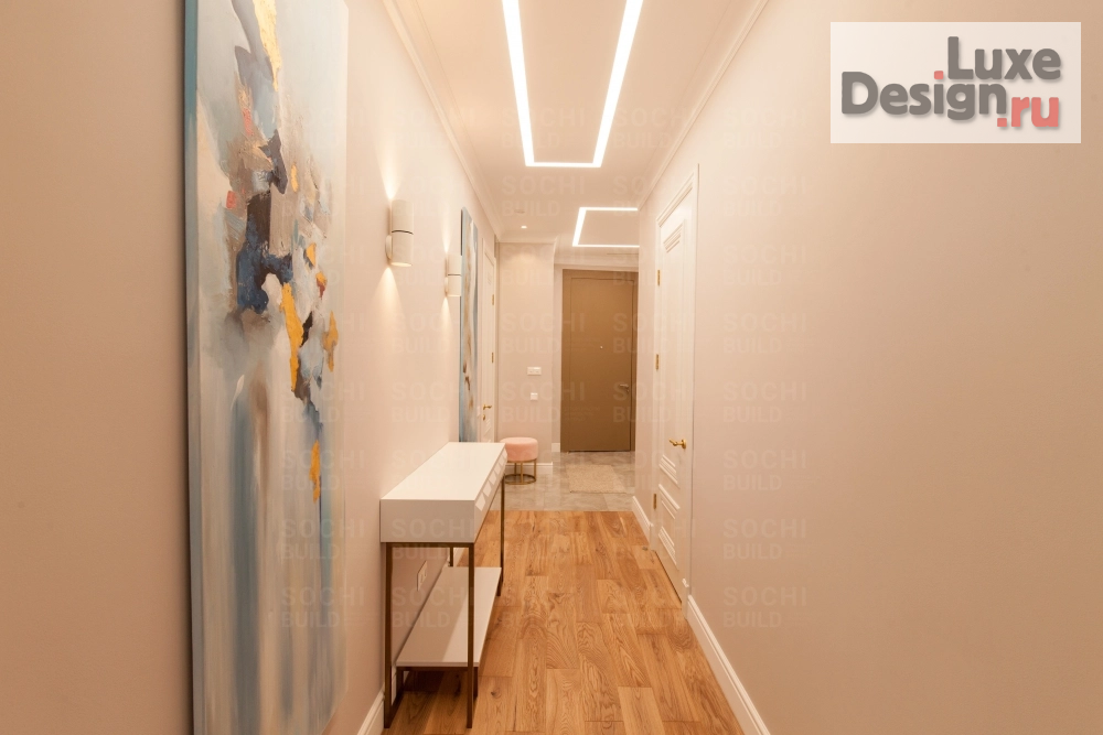 Дизайн интерьера квартиры "Квартира в ЖК «Актер Гэлакси», 78м², стиль: современная классика. Сочи" (фото 32)