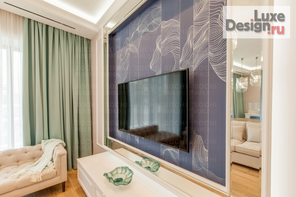 Дизайн интерьера квартиры "Квартира в ЖК «Актер Гэлакси», 78м², стиль: современная классика. Сочи" (фото 39)