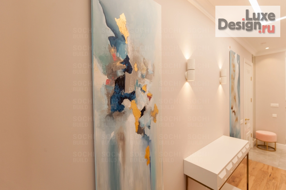 Дизайн интерьера квартиры "Квартира в ЖК «Актер Гэлакси», 78м², стиль: современная классика. Сочи" (фото 61)