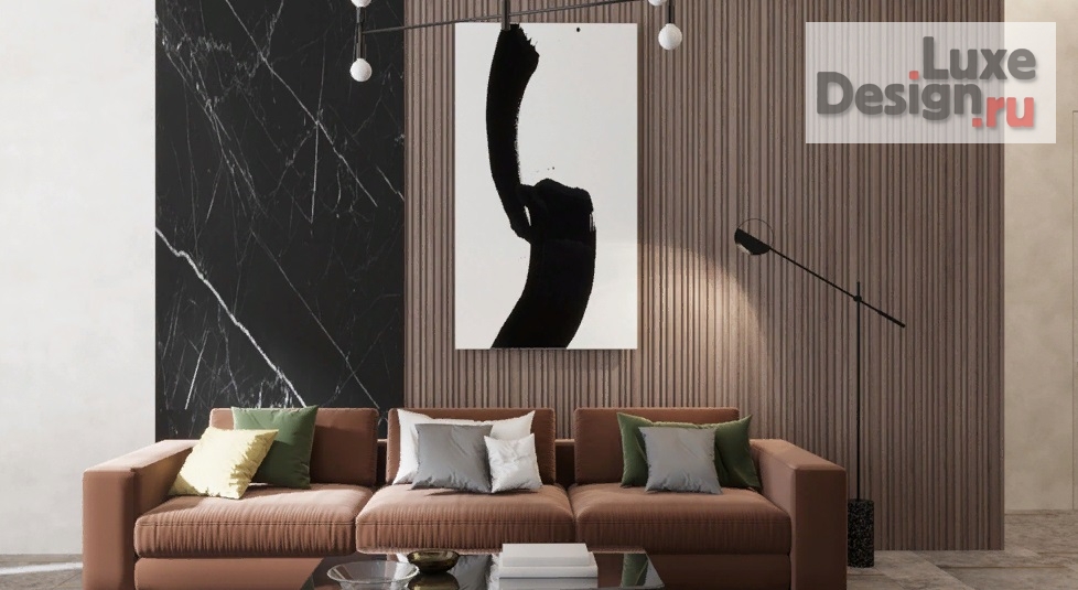 Дизайн интерьера гостиной "Дизайн интерьера гостиной ЖК Огни Сочи" (фото 1)