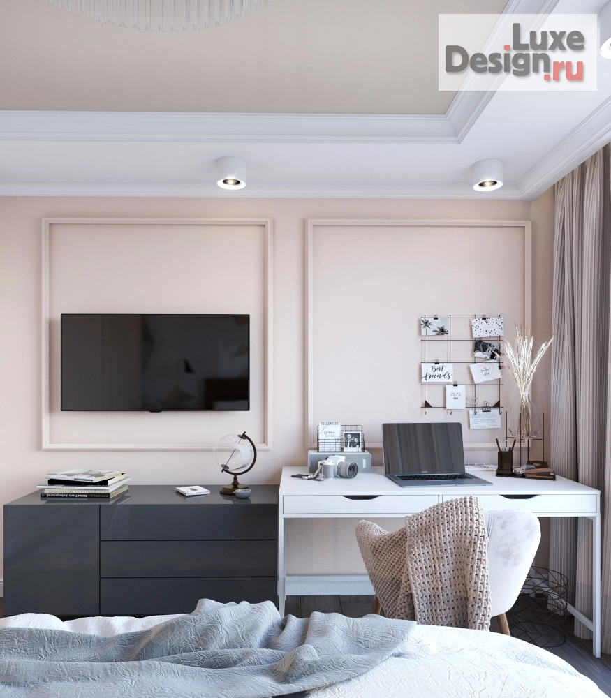 Дизайн интерьера трехкомнатной квартиры "Квартира в г. Саратов" (фото 11) от дизайнера Татьяна и Анна Чернышовы Дизайн интерьера трехкомнатной квартиры "Квартира в г. Саратов" (фото 11)