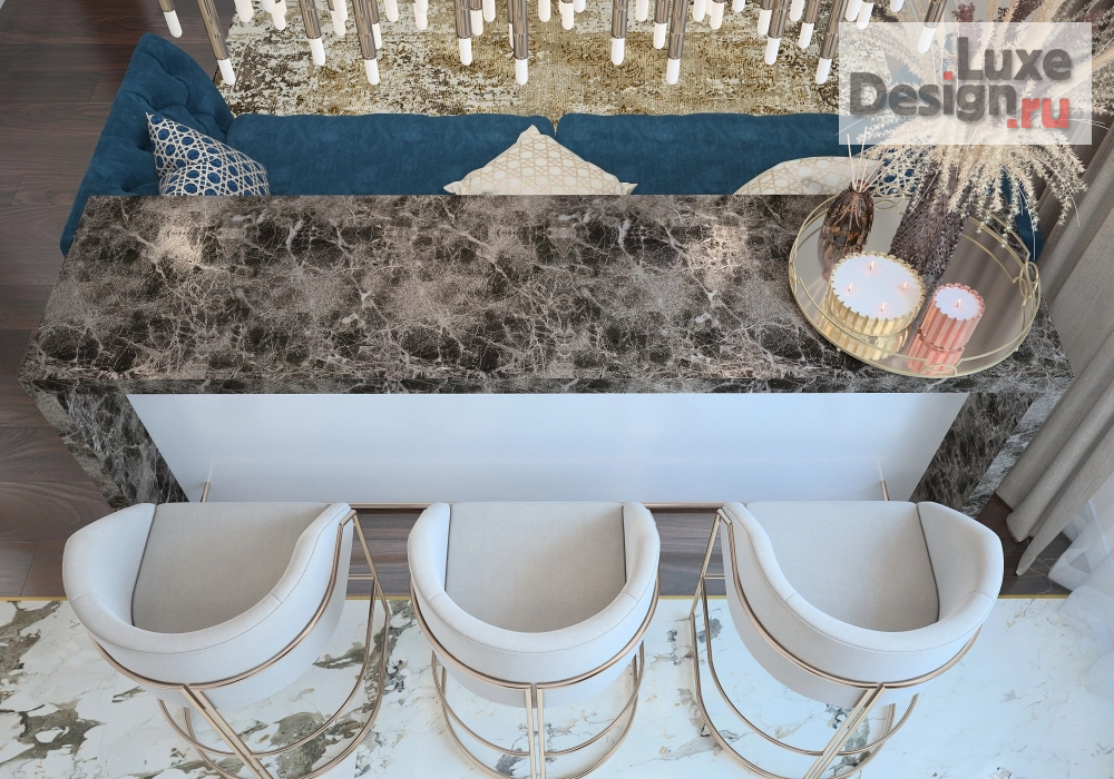 Дизайн интерьера трехкомнатной квартиры "Квартира в г. Саратов" (фото 4) от дизайнера Татьяна и Анна Чернышовы Дизайн интерьера трехкомнатной квартиры "Квартира в г. Саратов" (фото 4)