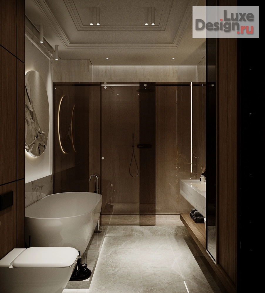 Дизайн интерьера двухкомнатной квартиры "Современная классика в квартире холостяка " (фото 15)