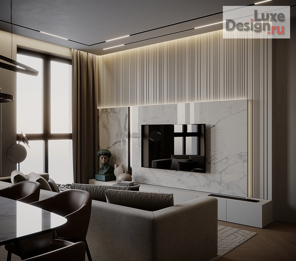 Дизайн интерьера четырехкомнатной квартиры "Квартира в ЖК "Невский" №1" (фото 15)