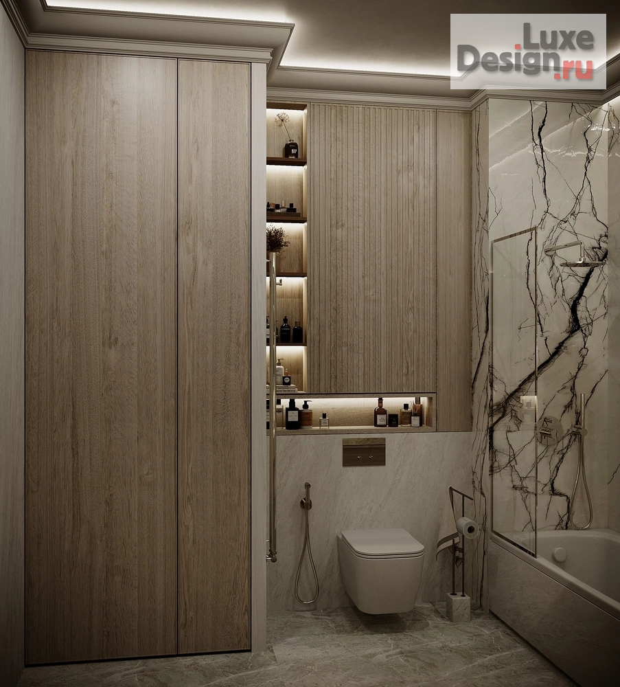 Дизайн интерьера трехкомнатной квартиры "Квартира в ЖК "Невский" №3" (фото 14)