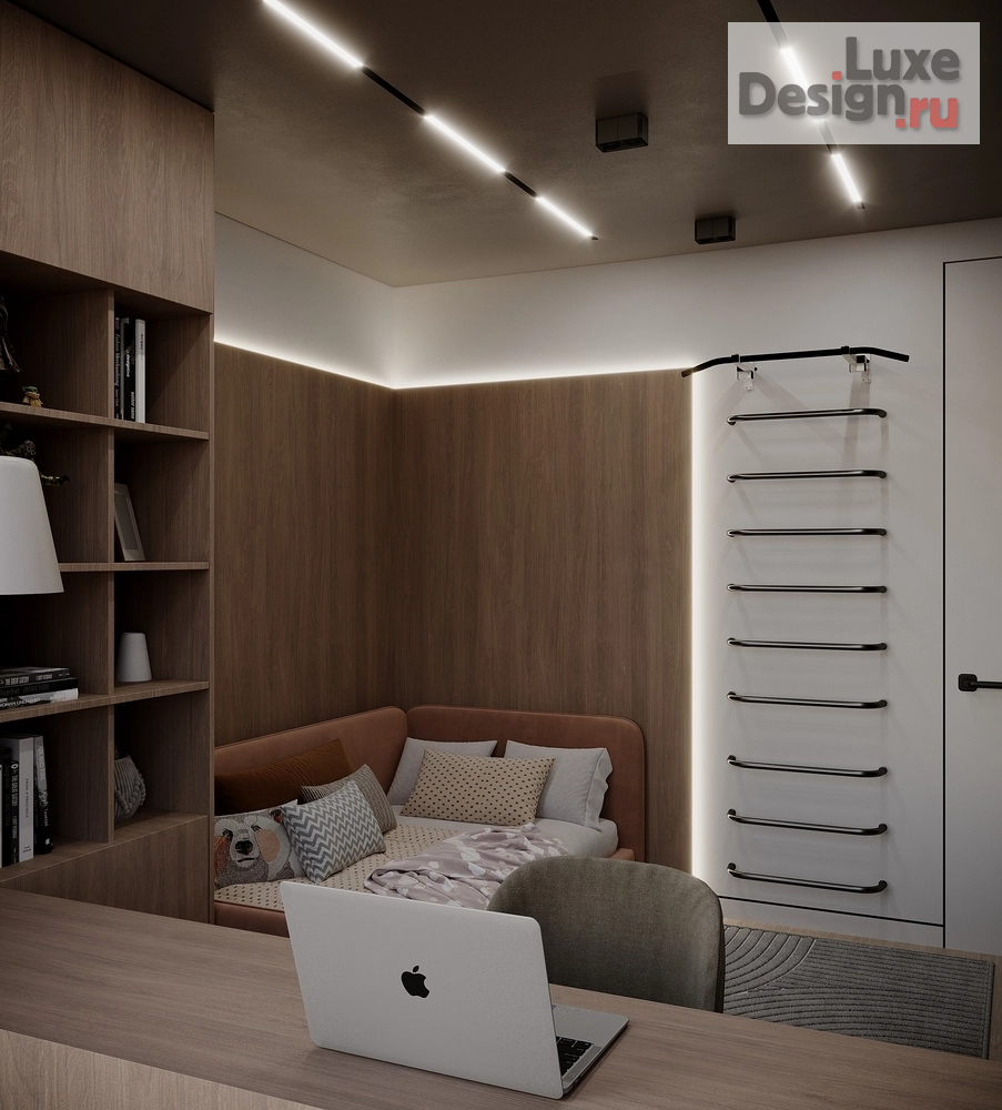 Дизайн интерьера трехкомнатной квартиры "Квартира в ЖК "Riversky'" (фото 15)