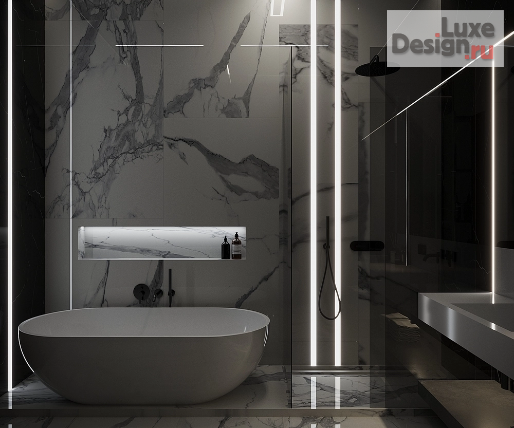 Дизайн интерьера трехкомнатной квартиры "Квартира в башне Нева Тауэр (Москва Сити)" (фото 14)