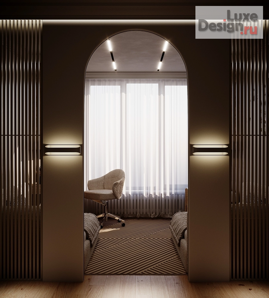 Дизайн интерьера трехкомнатной квартиры "Квартира в ЖК "Riversky'" (фото 17)