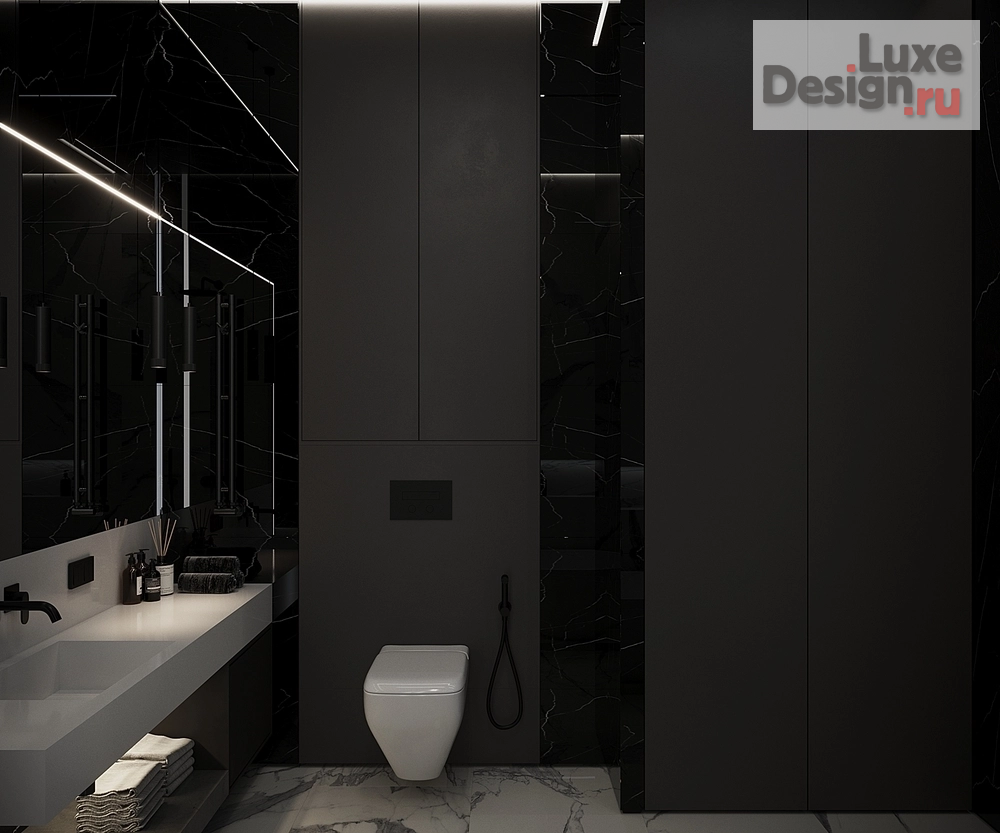 Дизайн интерьера трехкомнатной квартиры "Квартира в башне Нева Тауэр (Москва Сити)" (фото 15)