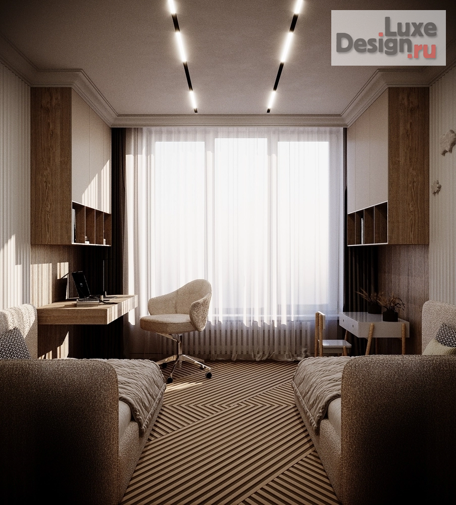 Дизайн интерьера трехкомнатной квартиры "Квартира в ЖК "Riversky'" (фото 18)