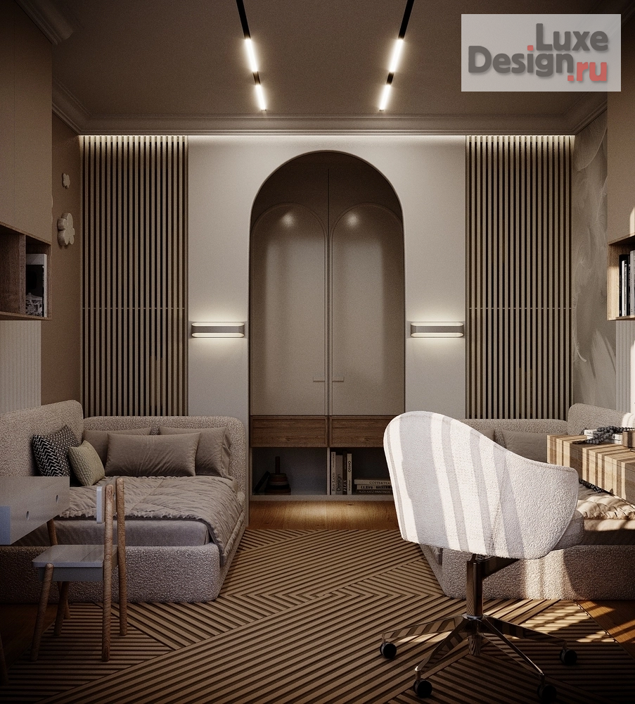 Дизайн интерьера трехкомнатной квартиры "Квартира в ЖК "Riversky'" (фото 19)