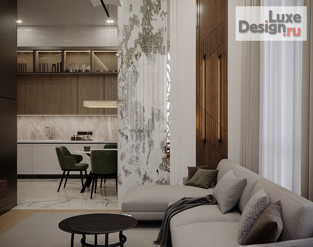 Дизайн интерьера трехкомнатной квартиры "Квартира в ЖК "Невский" №2" (фото 5)