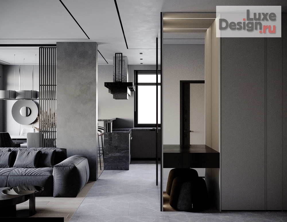 Дизайн интерьера трехкомнатной квартиры "Квартира в ЖК Скандинавия" (фото 2)