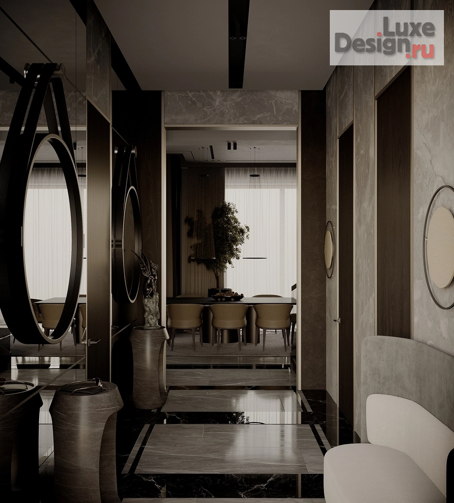 Дизайн интерьера коттеджа "Интерьер коттеджа в КП Новогорск Клаб" (фото 3)