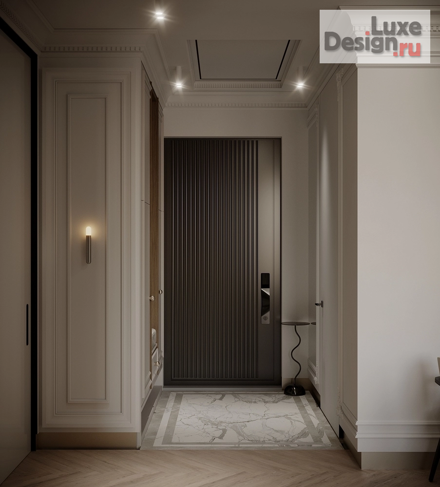 Дизайн интерьера двухкомнатной квартиры "Современная классика в квартире холостяка " (фото 5)