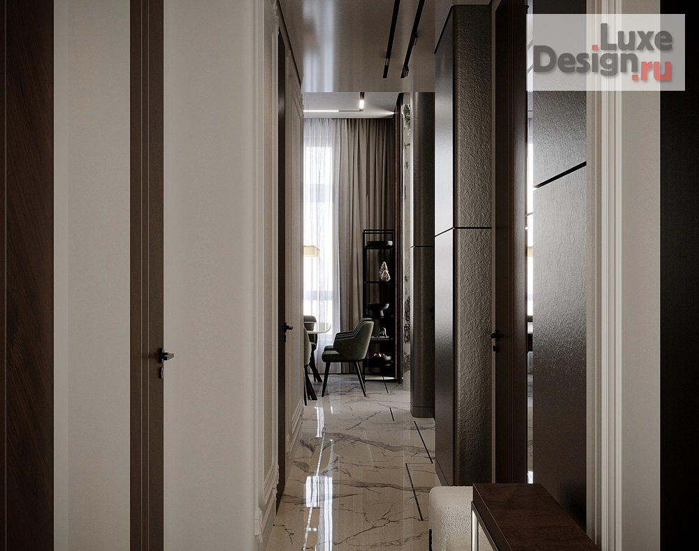 Дизайн интерьера трехкомнатной квартиры "Квартира в ЖК "Невский" №2" (фото 10)