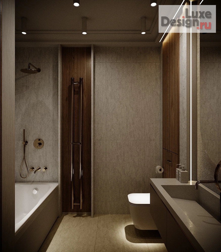 Дизайн интерьера трехкомнатной квартиры "Квартира в ЖК "Riversky'" (фото 22)