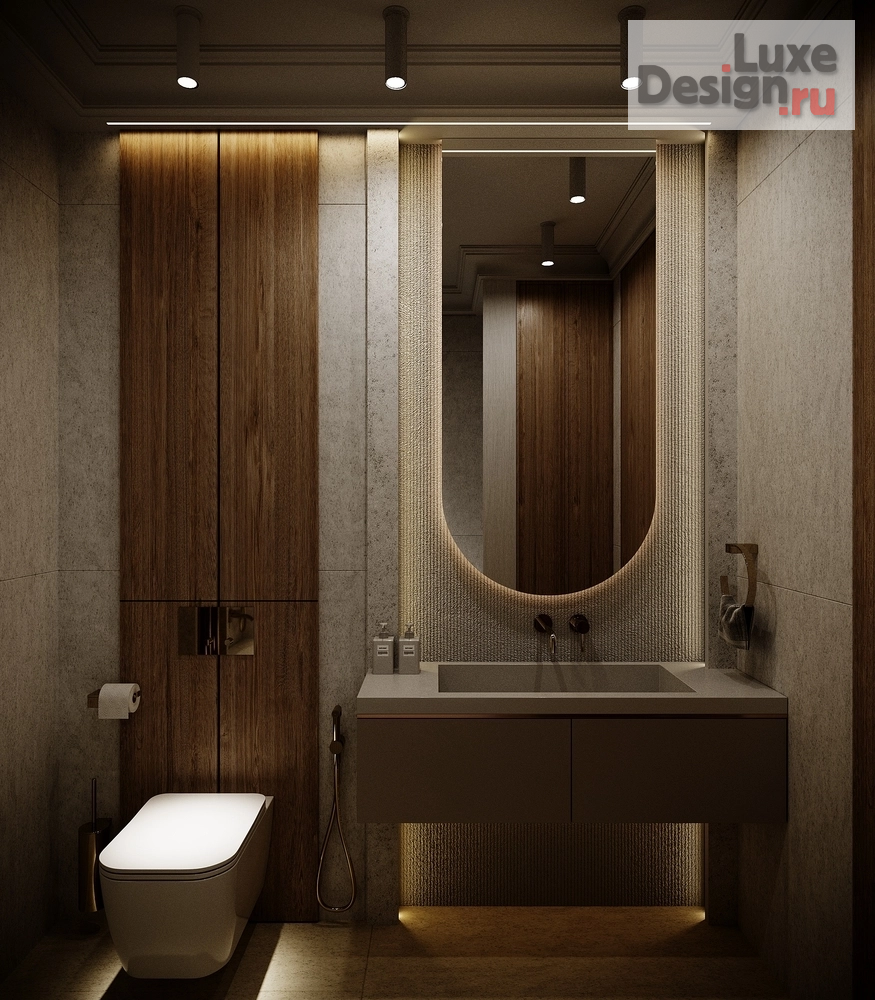 Дизайн интерьера трехкомнатной квартиры "Квартира в ЖК "Riversky'" (фото 23)