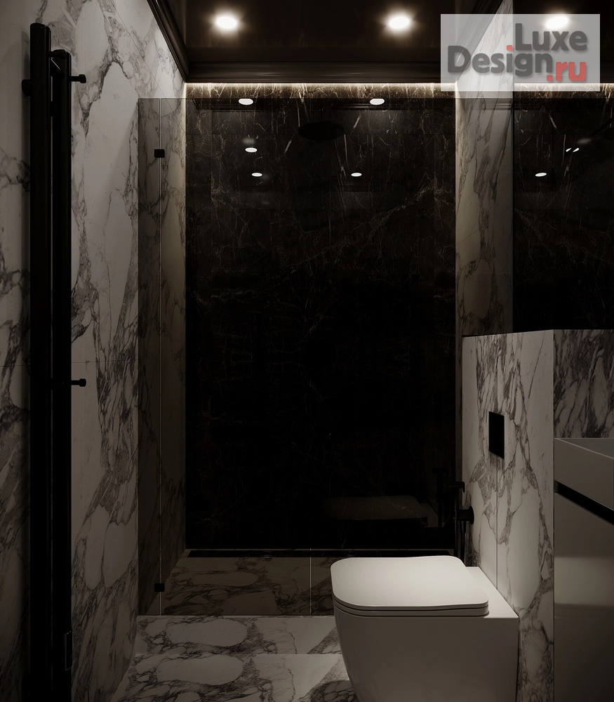 Дизайн интерьера трехкомнатной квартиры "Квартира в ЖК "Riversky'" (фото 26)