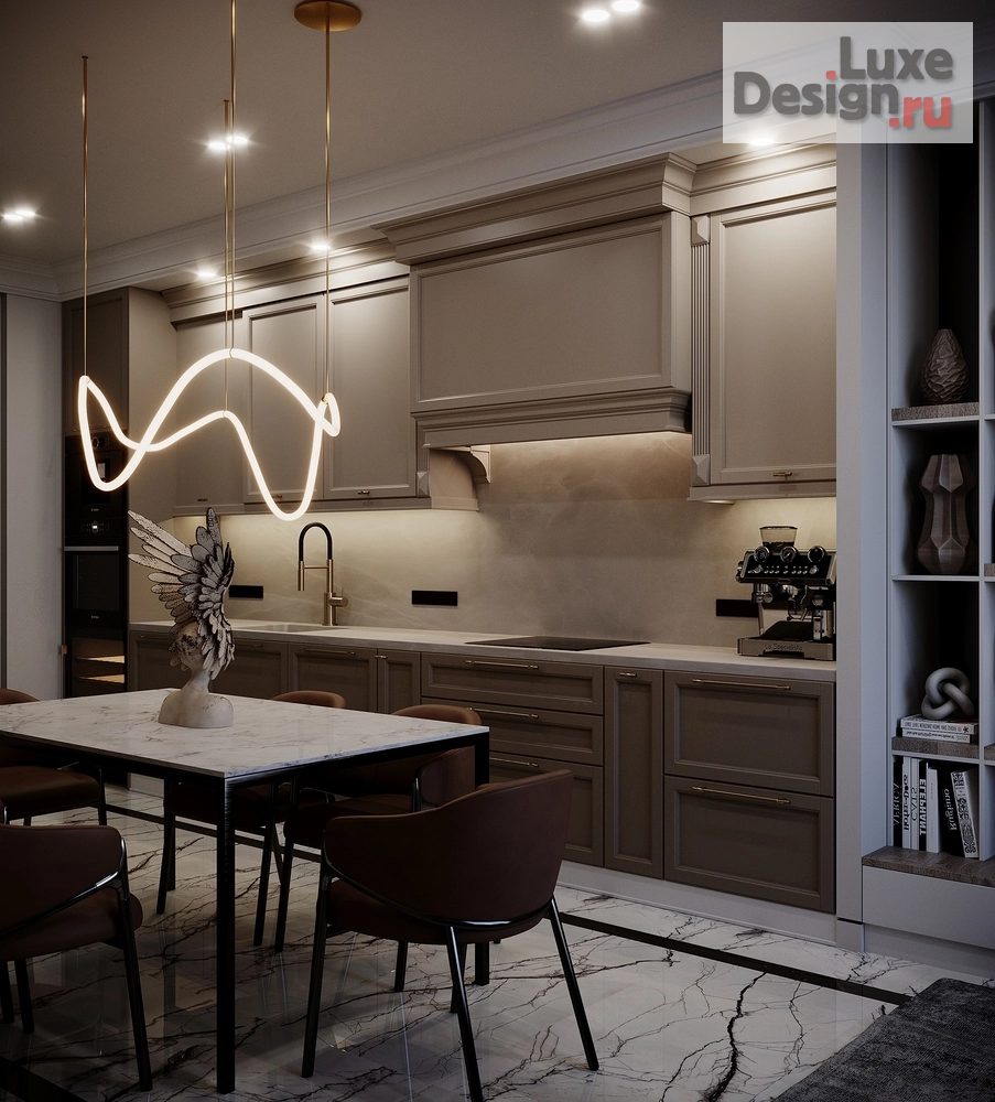 Дизайн интерьера трехкомнатной квартиры "Квартира в ЖК "Riversky'" (фото 29)