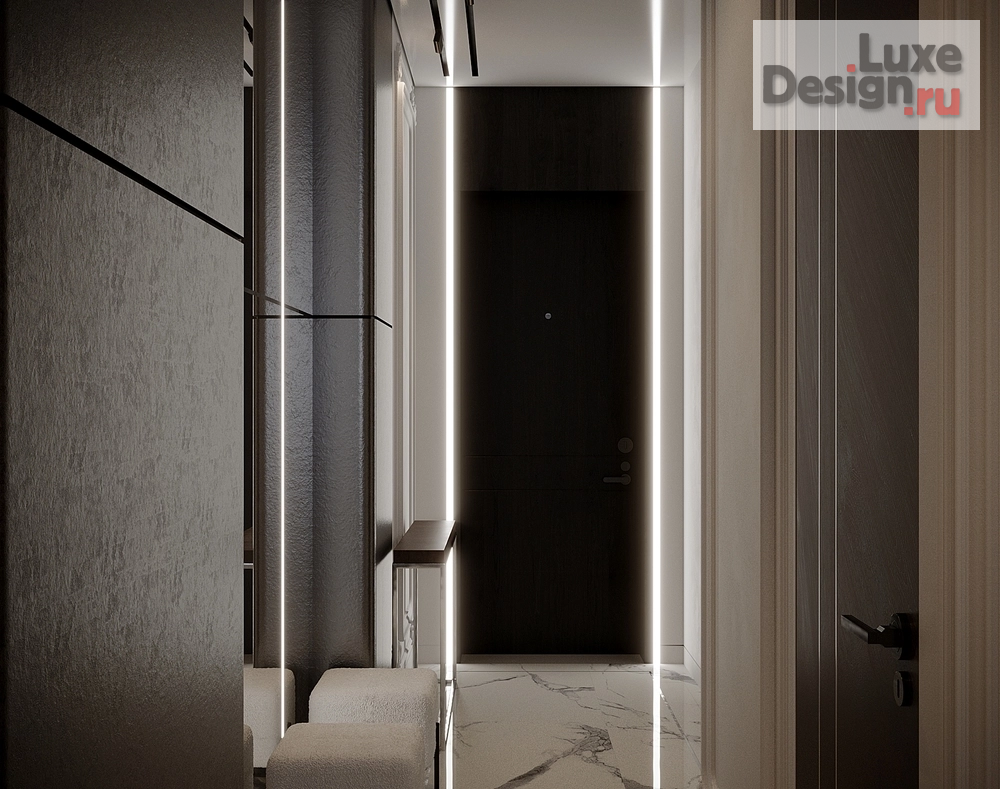 Дизайн интерьера трехкомнатной квартиры "Квартира в ЖК "Невский" №2" (фото 9)