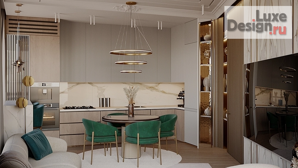 Дизайн интерьера трехкомнатной квартиры "Квартира в ЖК "Невский" №3" (фото 5)