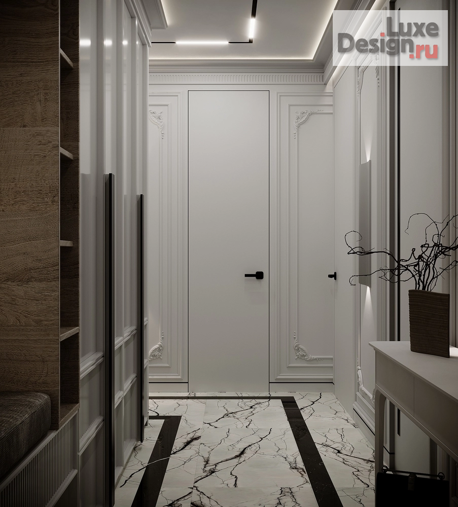 Дизайн интерьера трехкомнатной квартиры "Квартира в ЖК "Riversky'" (фото 4)