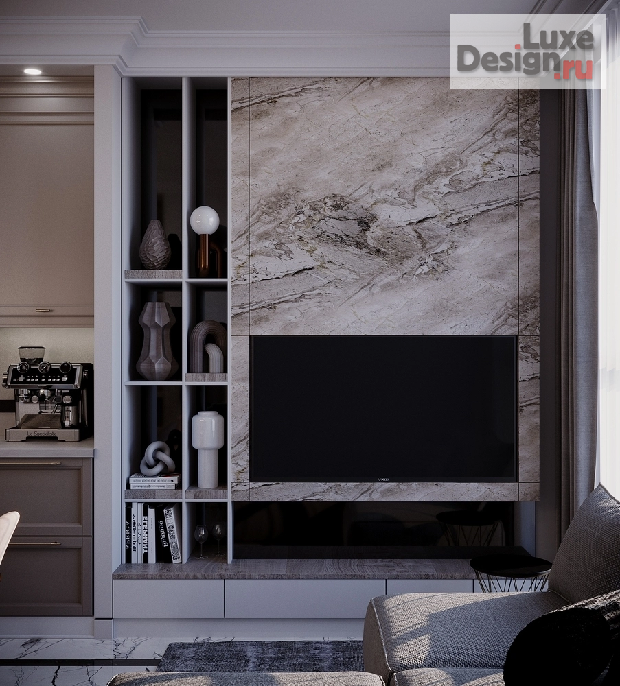 Дизайн интерьера трехкомнатной квартиры "Квартира в ЖК "Riversky'" (фото 33)