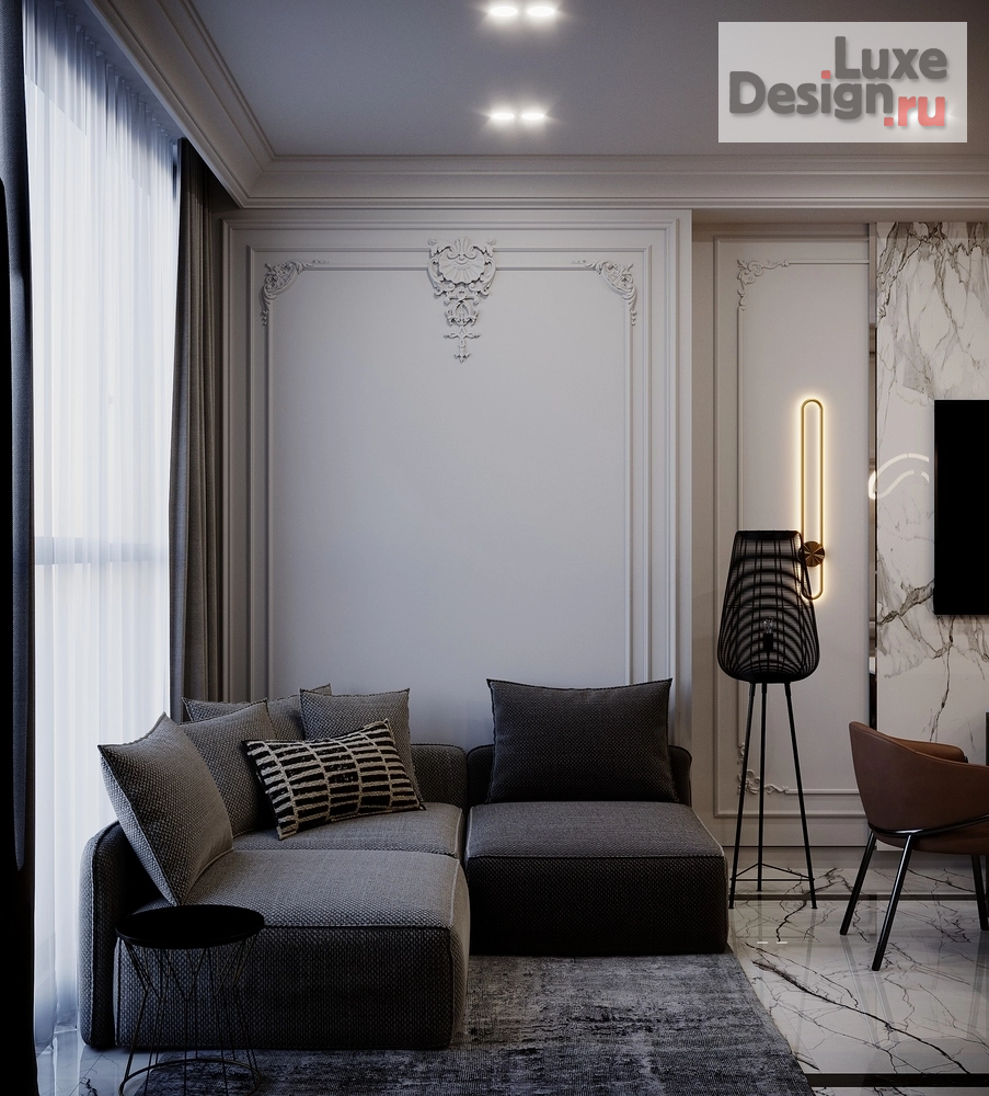 Дизайн интерьера трехкомнатной квартиры "Квартира в ЖК "Riversky'" (фото 35)