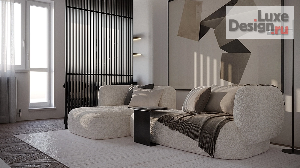 Дизайн интерьера двухкомнатной квартиры "Квартира на ул. Кантемировская" (фото 4)