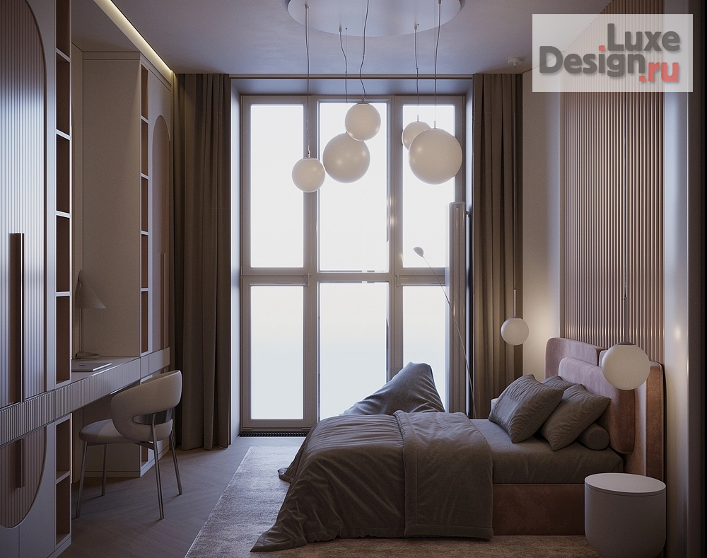 Дизайн интерьера четырехкомнатной квартиры "Квартира в ЖК "Невский" №1" (фото 7)