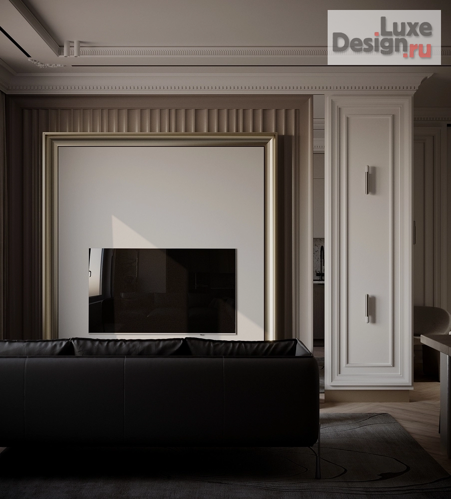 Дизайн интерьера двухкомнатной квартиры "Современная классика в квартире холостяка " (фото 11)