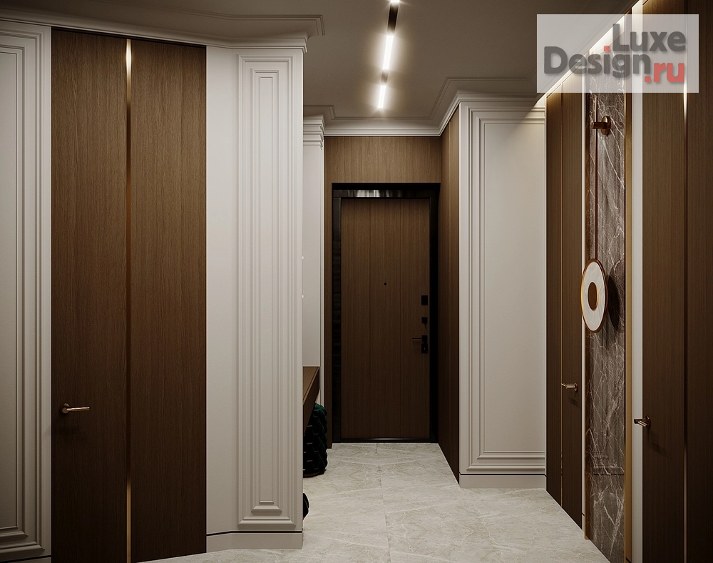 Дизайн интерьера трехкомнатной квартиры "Квартира в ЖК "Невский" №3" (фото 2)