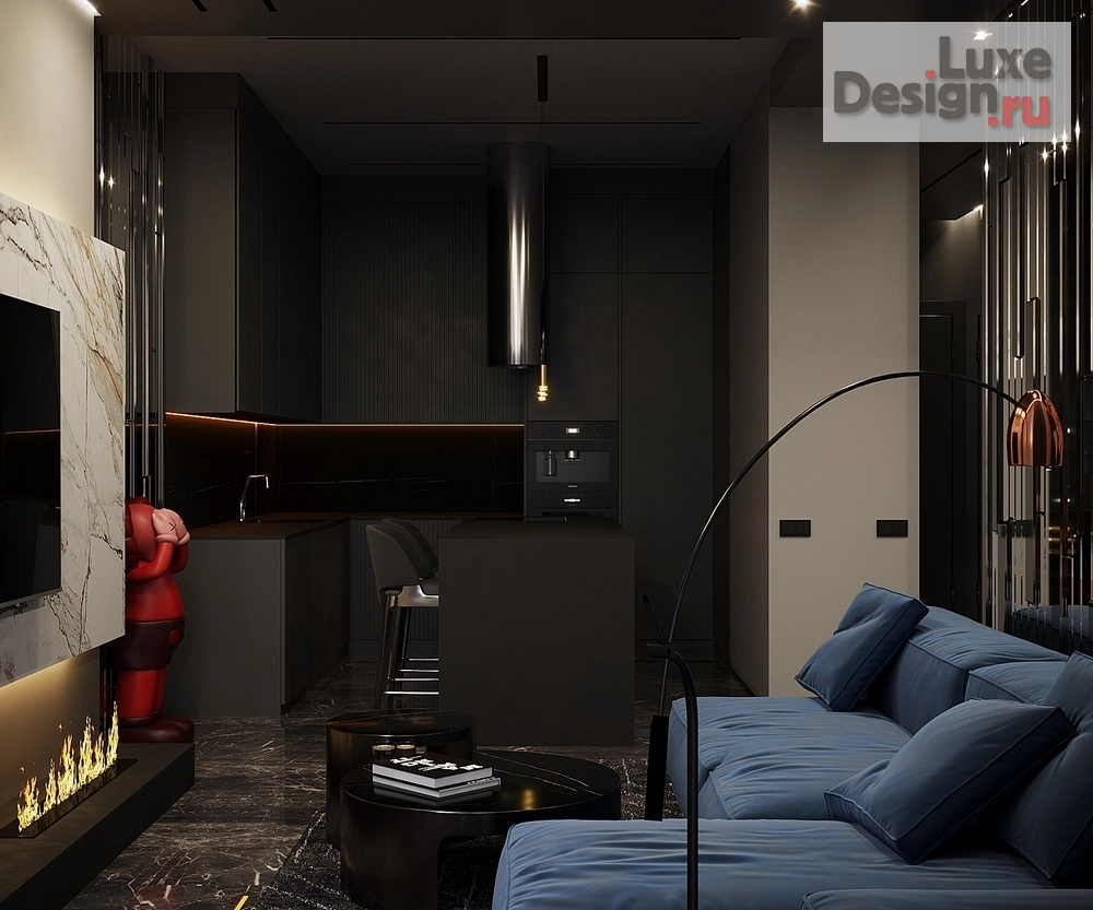 Дизайн интерьера трехкомнатной квартиры "Квартира в башне Нева Тауэр (Москва Сити)" (фото 7)