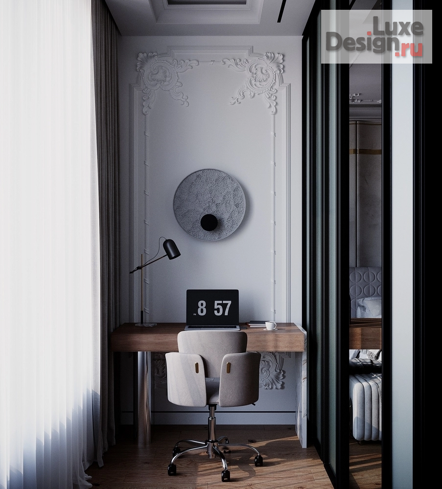 Дизайн интерьера трехкомнатной квартиры "Квартира в ЖК "Riversky'" (фото 10)