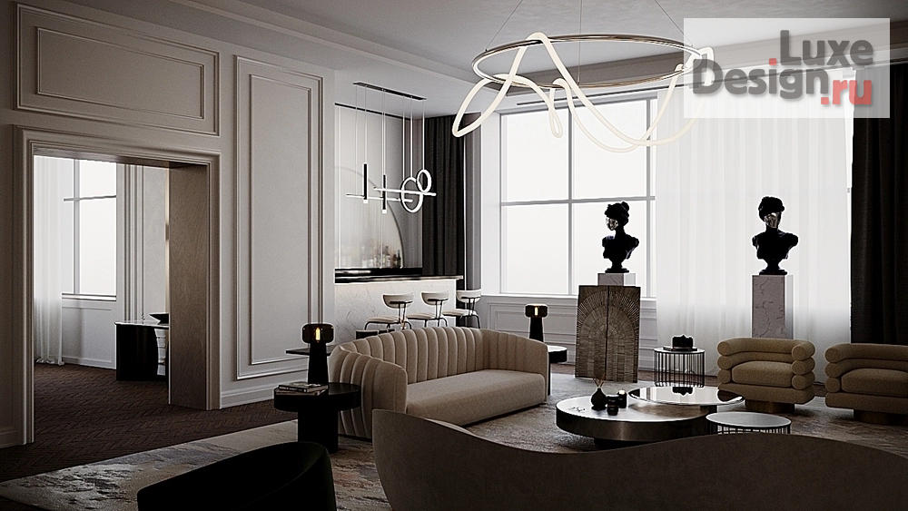 Дизайн интерьера загородного дома "Вилла в Шато Соверен" (фото 4)