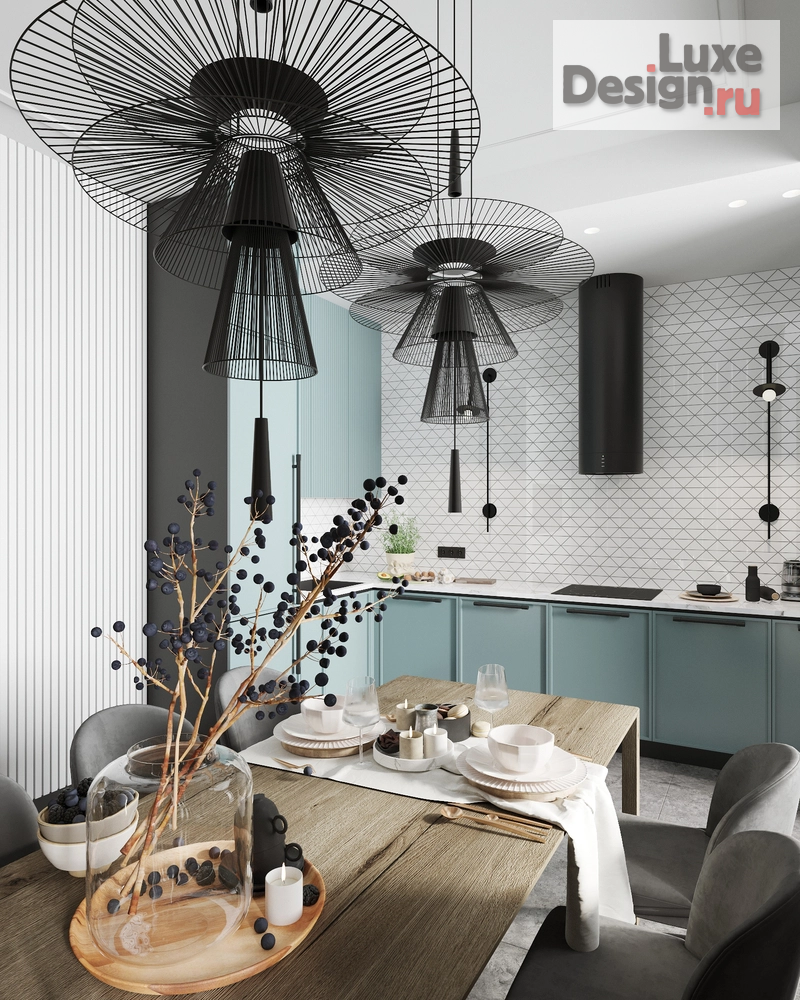 Дизайн интерьера трехкомнатной квартиры ""СЕРЕБРЯНЫЙ ПАРК" " (фото 1)