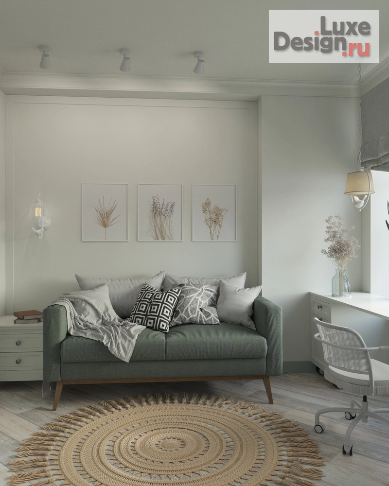 Дизайн интерьера двухкомнатной квартиры ""ФЛЮОРИТОВЫЙ ДЖАЗ" " (фото 2)