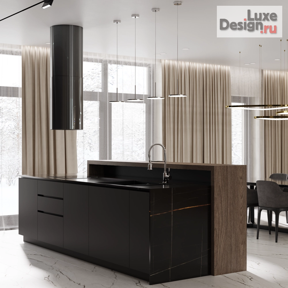 Дизайн интерьера кухни "Кухня-столовая" (фото 4)