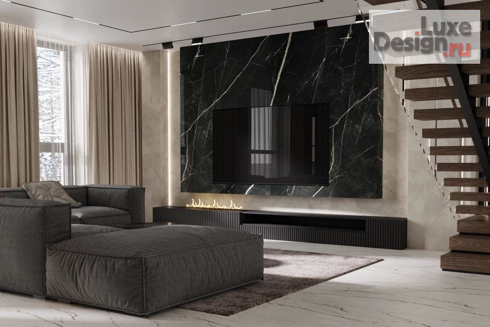 Дизайн интерьера частного дома "Гостиная в частном доме" (фото 4)