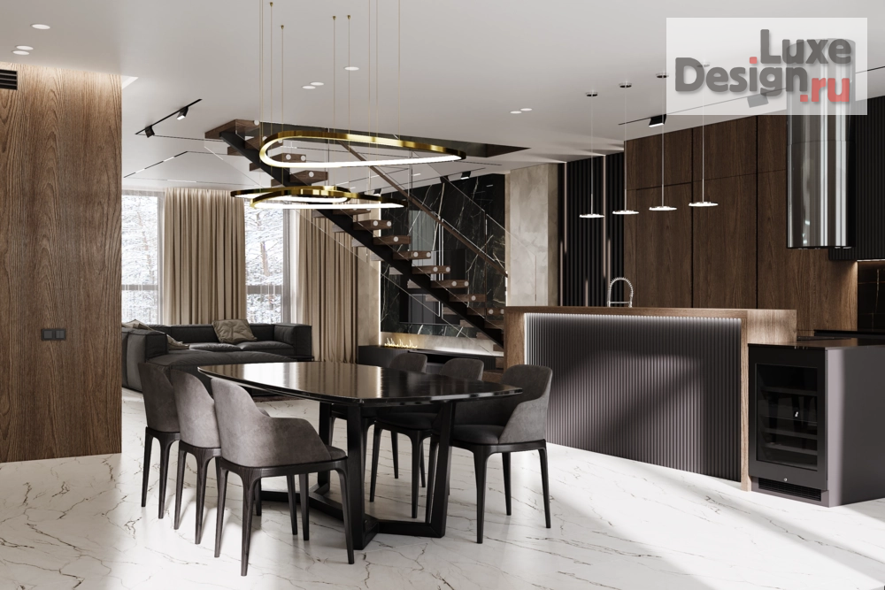 Дизайн интерьера кухни "Кухня-столовая" (фото 2)