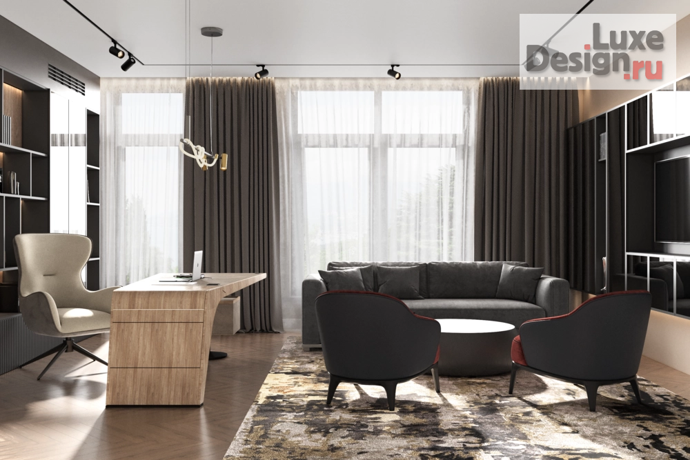 Дизайн интерьера кабинета "Кабинет частного дома" (фото 4)